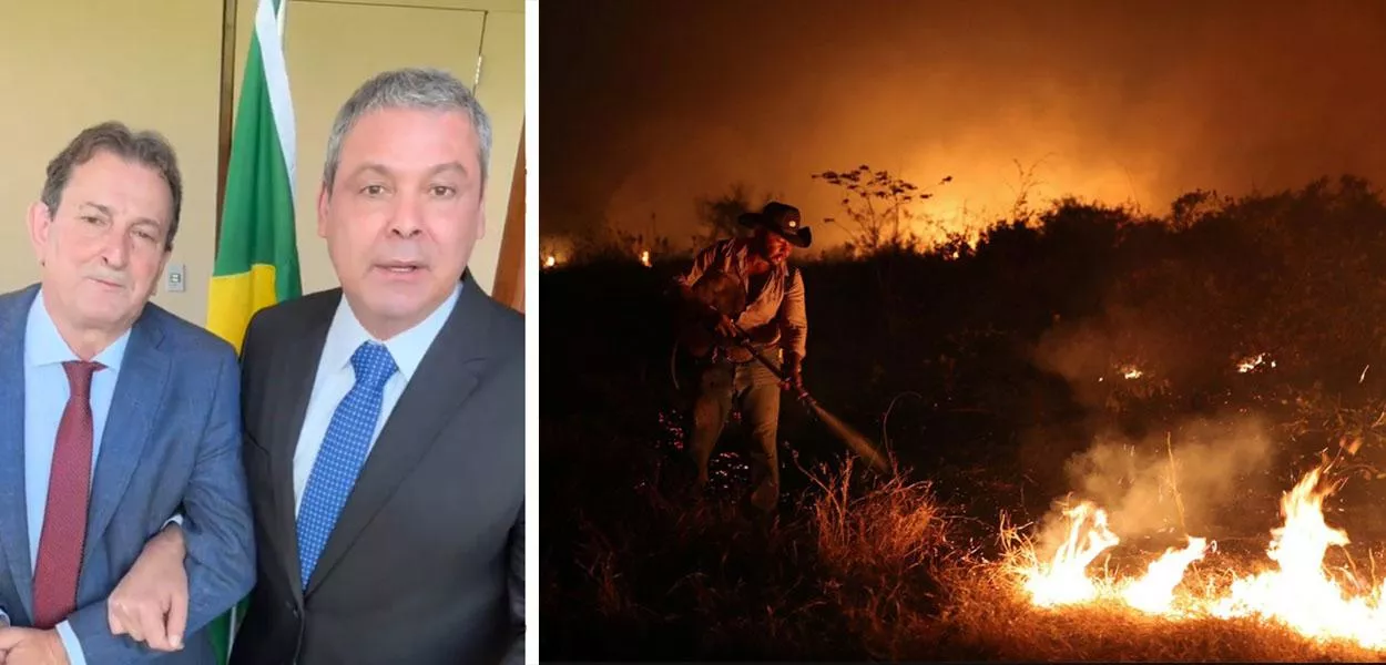 Nilto Tatto, Lindbergh Farias e uma área sendo devastada