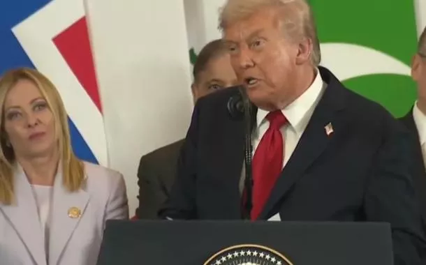 Trump elogia aparência de Giorgia Meloni durante cúpula sobre Gaza