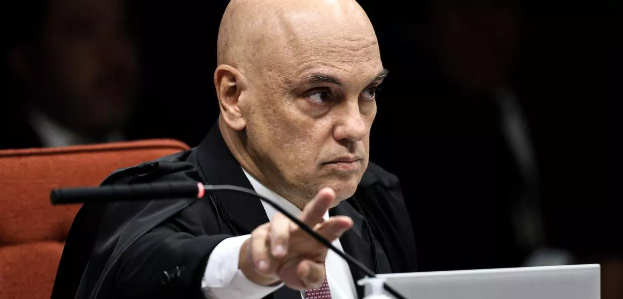Brasília (DF) - 11/09/2025 - O ministro Alexandre de Moraes, durante sessão na Primeira Turma do Supremo Tribunal Federal (STF), de julgamento dos réus do Núcleo 1 da trama golpista
