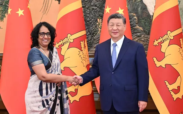 Xi reúne-se com primeira-ministra do Sri Lanka