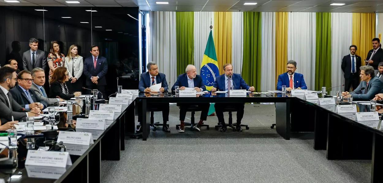 Presidente da República, Luiz Inácio Lula da Silva, durante reunião do Conselho Nacional de Política Mineral (CNPM), no edifício-sede do Ministério de Minas e Energia. Edifício-sede do Ministério de Minas e Energia – Brasília (DF)
