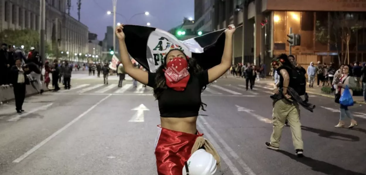 Protestos em Lima