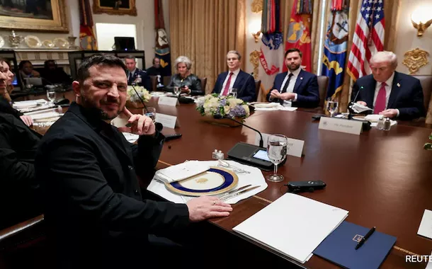 Volodymyr Zelensky e Donald Trump em encontro na Casa Branca - 17/10/2025