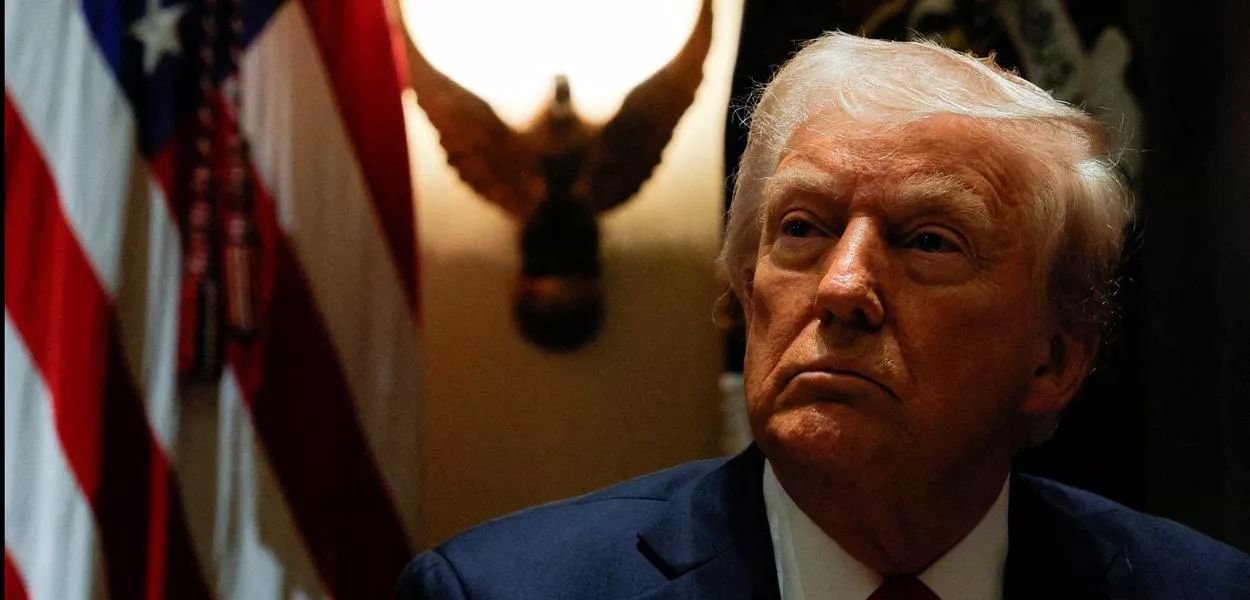 O presidente dos EUA, Donald Trump, na Casa Branca