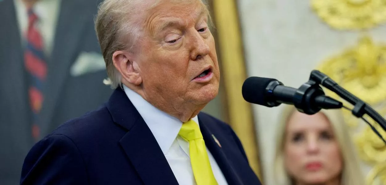 O presidente dos EUA, Donald Trump, na Casa Branca - 15/10/2025