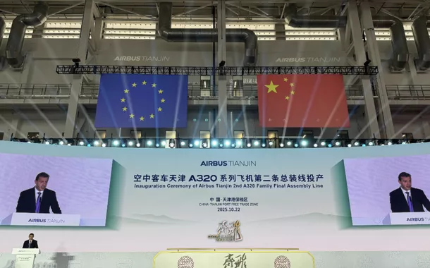 Linha de produção da Airbus na China
