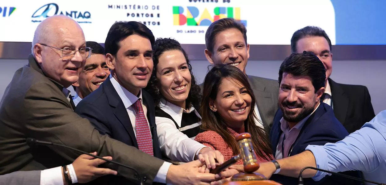 Ministro dos Portos e Aeroportos, Silvio Costa Filho, participa do 2º Bloco de Leilões Portuários na B3. Porto de Maceió e do Rio de Janeiro