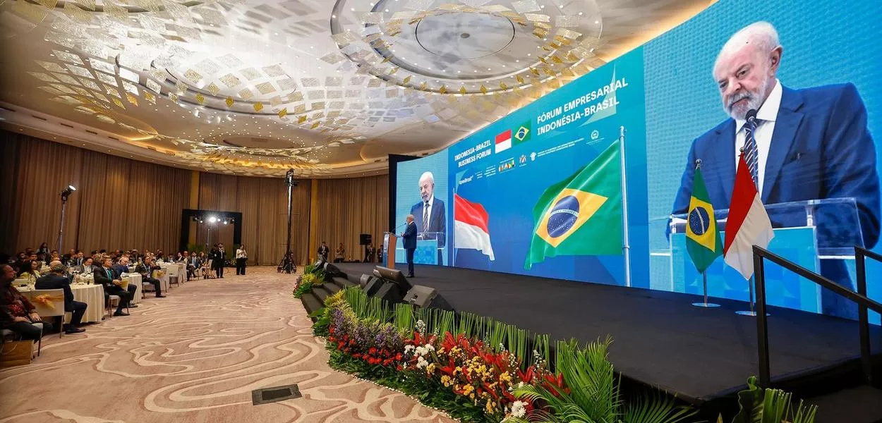 Presidente Lula durante encerramento do Evento Empresarial Brasil-Indonésia