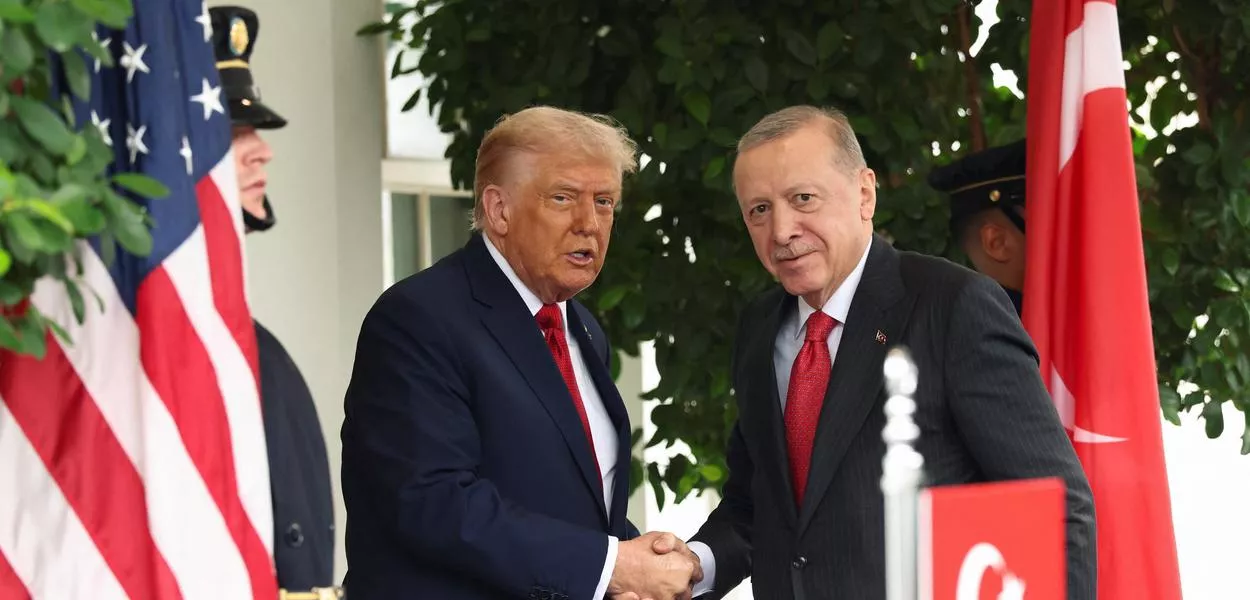 Donald Trump e Tayyip Erdogan na Casa Branca
