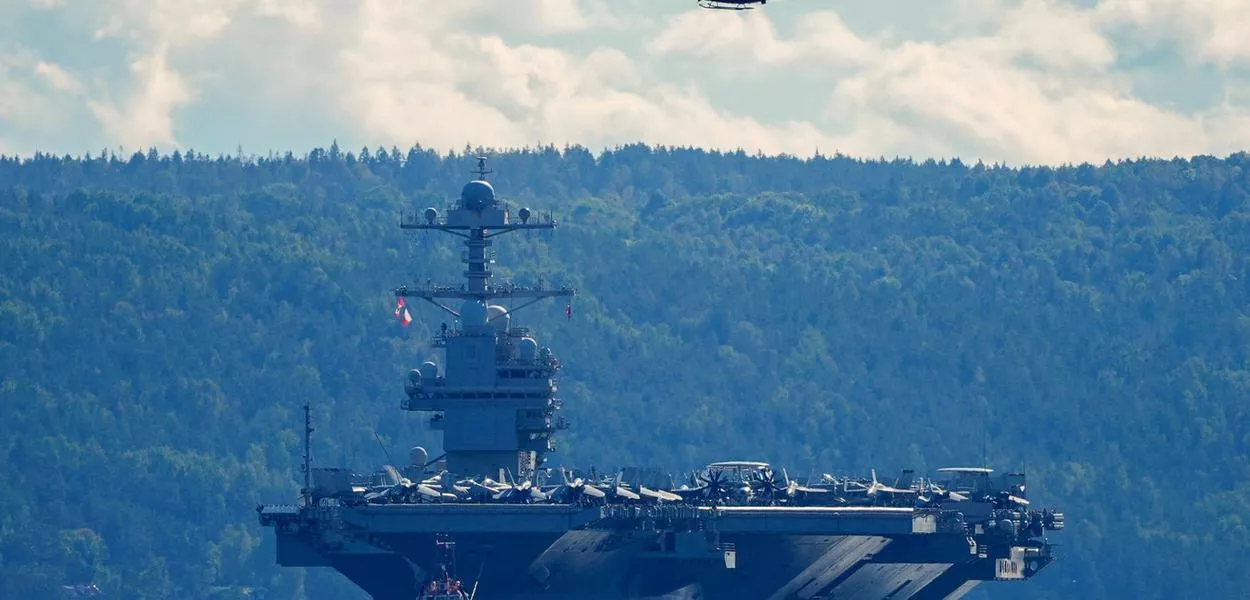 Porta-aviões Gerald R. Ford
17/09/2025
NTB/Lise Aserud via REUTERS/