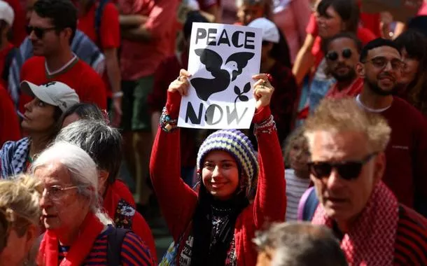 Manifestação pró-Palestina