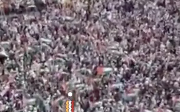 Malaios protestam contra visita de Trump e apoio dos EUA ao genocídio em Gaza