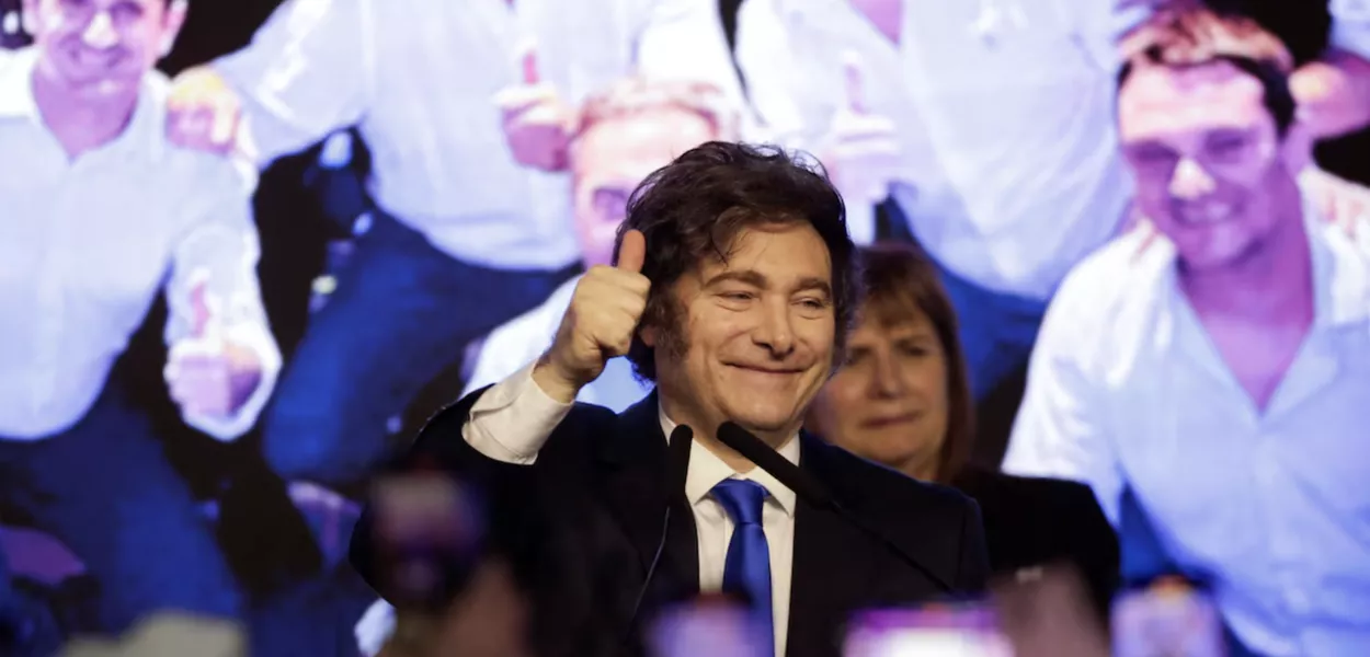 Javier Milei celebra vitória legislativa