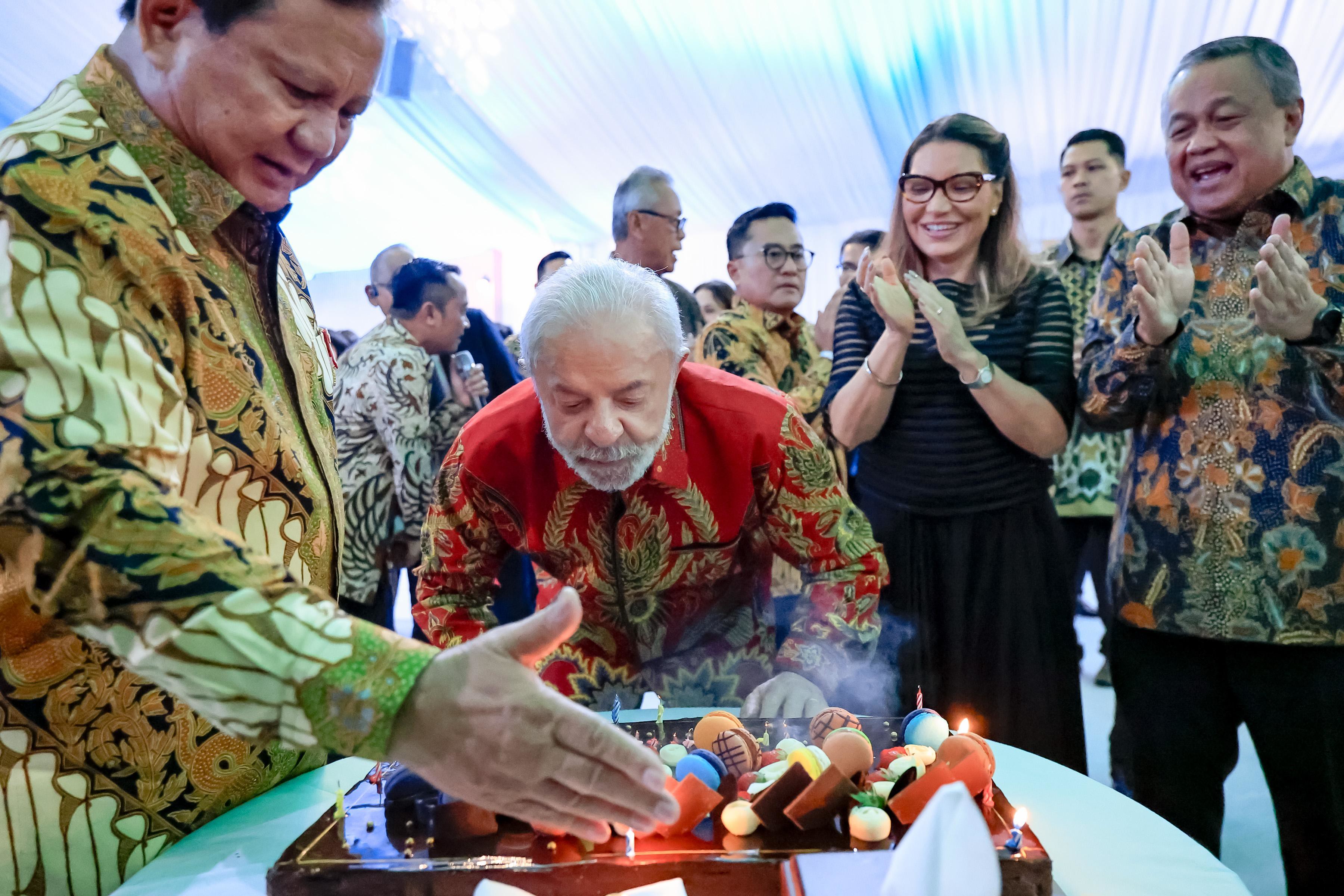 Luiz Inácio Lula da Silva celebra seu aniversário