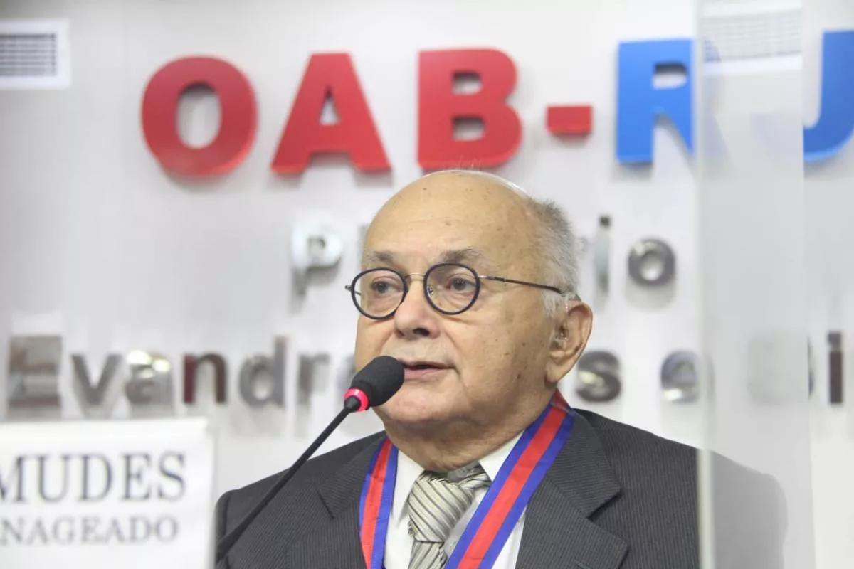 Advogado Sergio Bermudes, em evento na OAB em 2021, no Rio de Janeiro