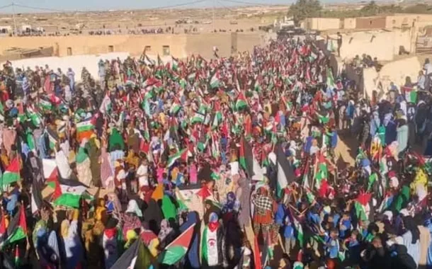 O povo saaraui em manifestação pela independência e autodeterminação (27/10/2025)