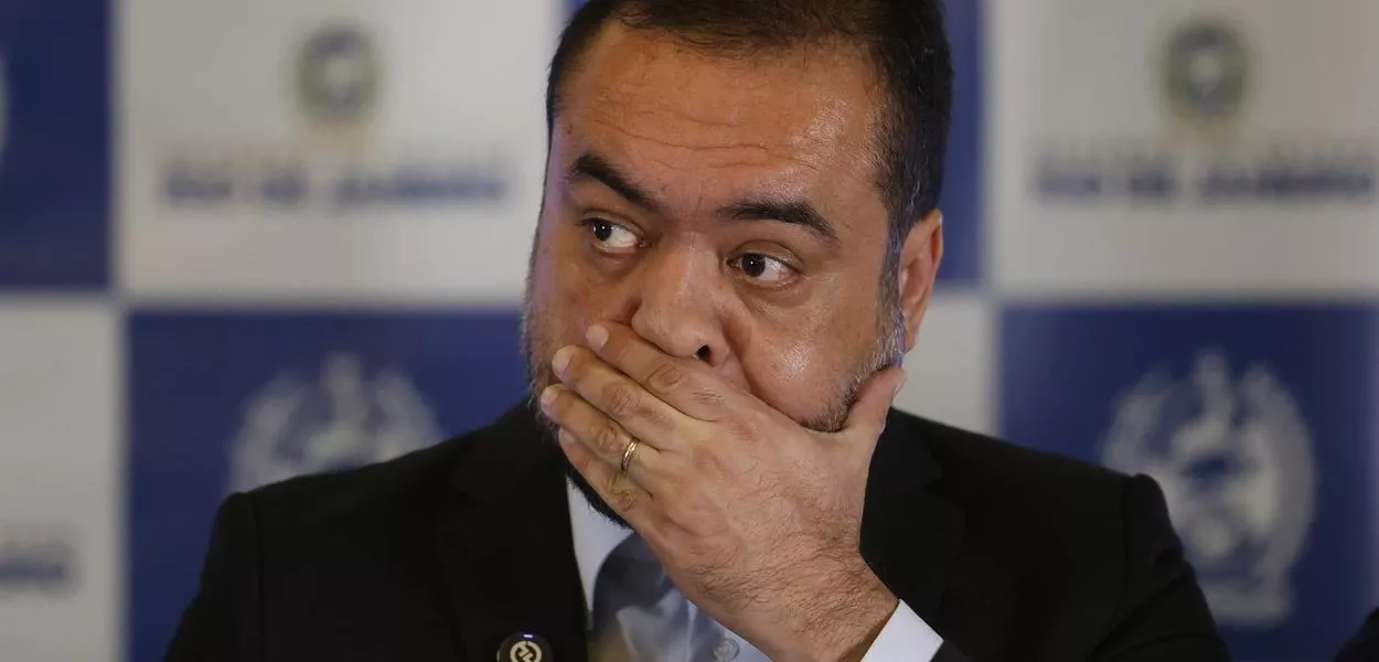 Rio de Janeiro (RJ) - 29/10/2025 - O governador do Rio de Janeiro, Cláudio Castro, durante entrevista coletiva para falar sobre a Operação Contenção