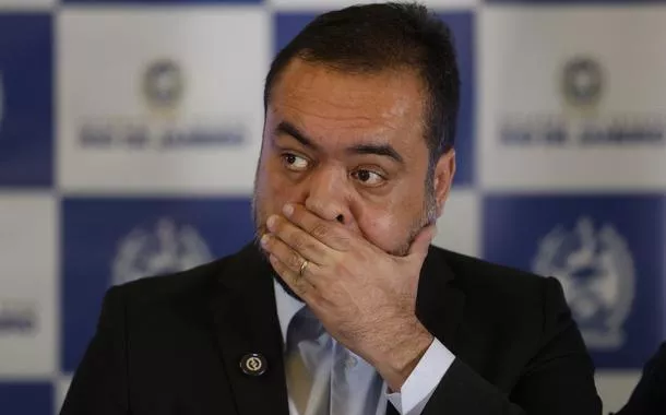 Rio de Janeiro (RJ) - 29/10/2025 - O governador do Rio de Janeiro, Cláudio Castro, durante entrevista coletiva para falar sobre a Operação Contenção