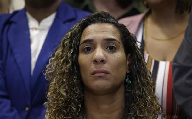 Rio de Janeiro (RJ), 30/10/2025 – Ministra da Igualdade Racial, Anielle Franco, durante reunião com representantes da comunidade e familiares das vítimas da Operação policial Contenção. 