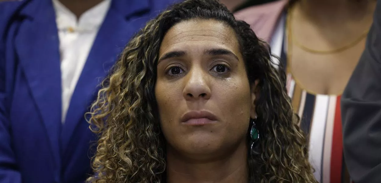 Rio de Janeiro (RJ), 30/10/2025 – Ministra da Igualdade Racial, Anielle Franco, durante reunião com representantes da comunidade e familiares das vítimas da Operação policial Contenção. 