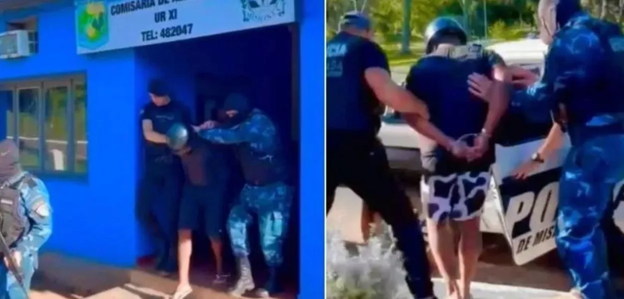 Homens detidos na fronteira