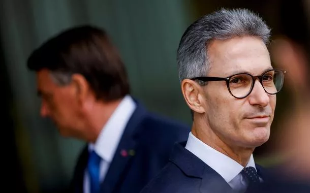 O governador de Minas Gerais, Romeu Zema, em evento no Palácio da Alvorada, em Brasília-DF - 04/10/2022