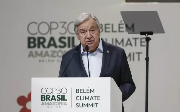 O secretário-geral da ONU, António Guterres, discursa - 06/11/2025