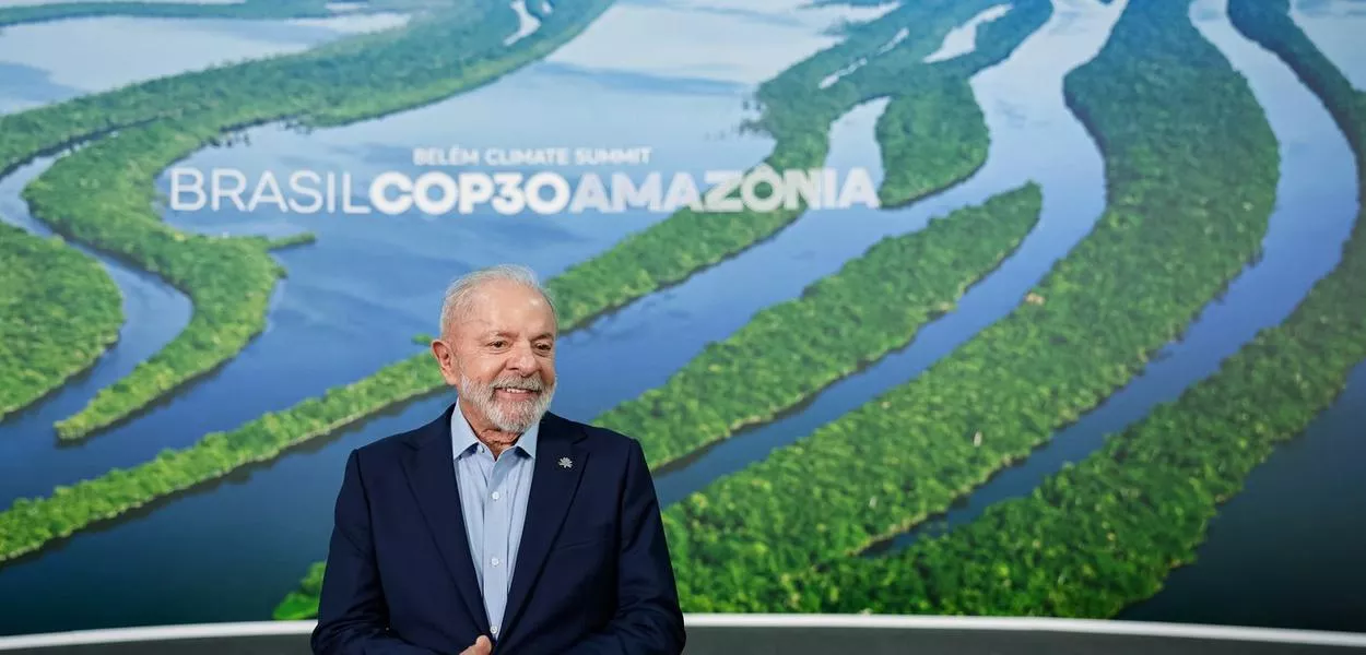 Presidente Luiz Inácio Lula da Silva durante a recepção oficial dos chefes de delegação da Cúpula do Clima (COP30), no Parque da Cidade, em Belém (PA) - 06/11/2025