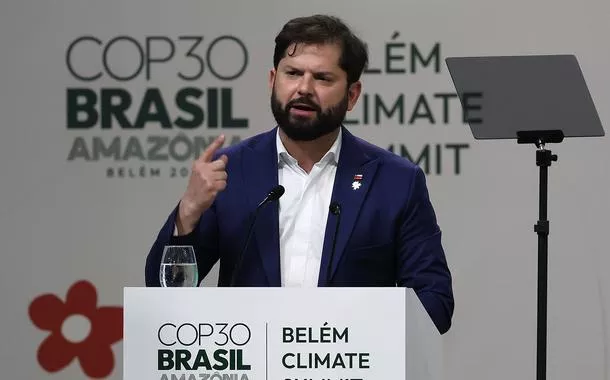 Em Belém, Gabriel Boric diz que Trump mente sobre crise climática