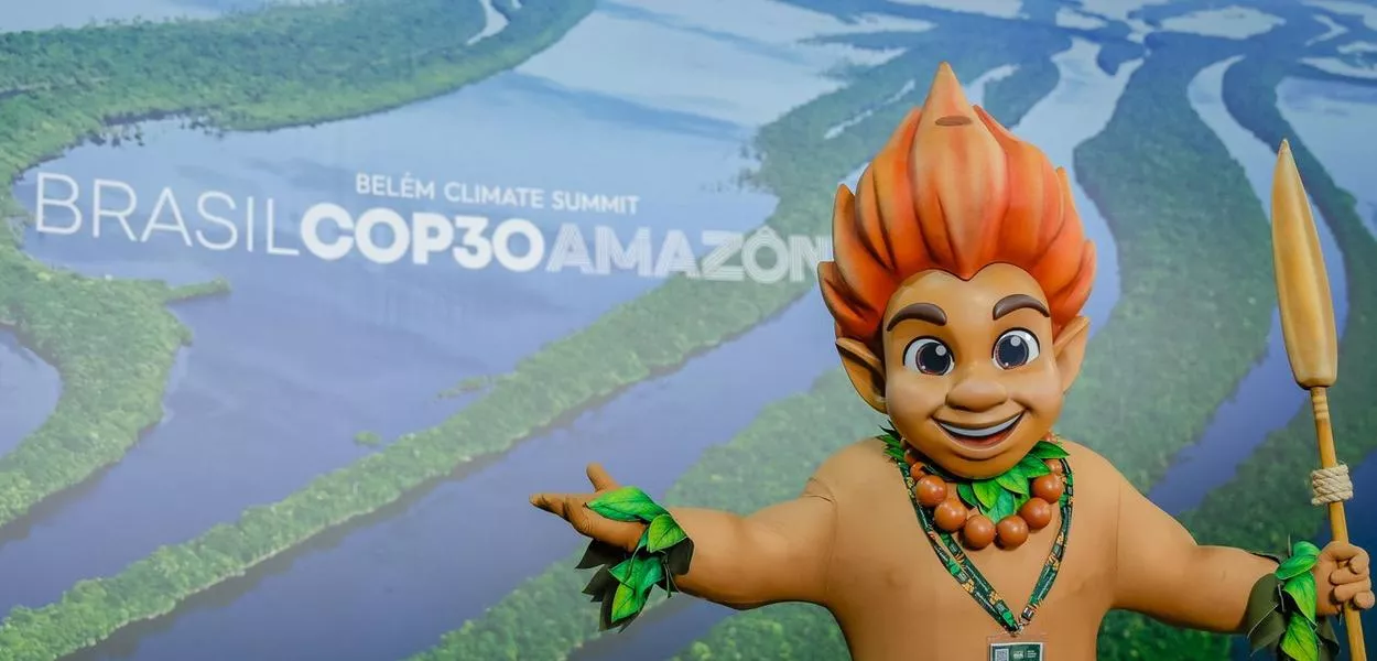 Curupira, mascote da COP30, no Parque da Cidade - Belém (PA) - 07/11/2025