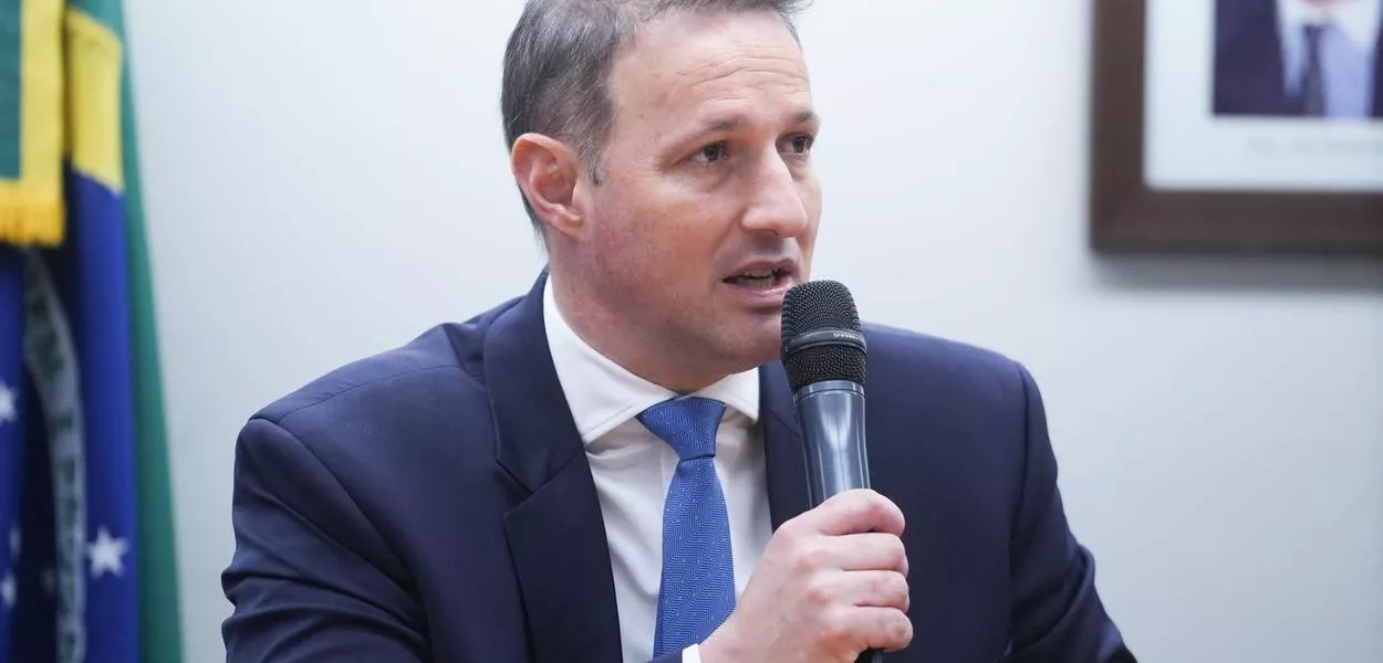 Guilherme Derrite, enquanto secretário de Segurança de SP, durante sessão de audiência pública na Comissão de Segurança Pública e Combate ao Crime Organizado, na Câmara dos Deputados - Brasília-DF - 28/10/2025
