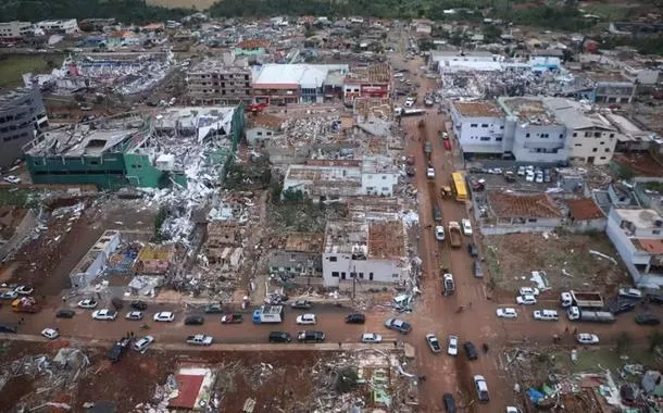Imagens aéreas de Rio Bonito do Iguaçu, no Paraná