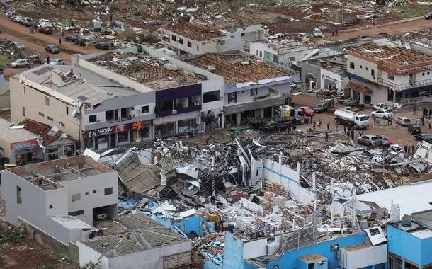 Vista área de Rio Bonito do Iguaçu