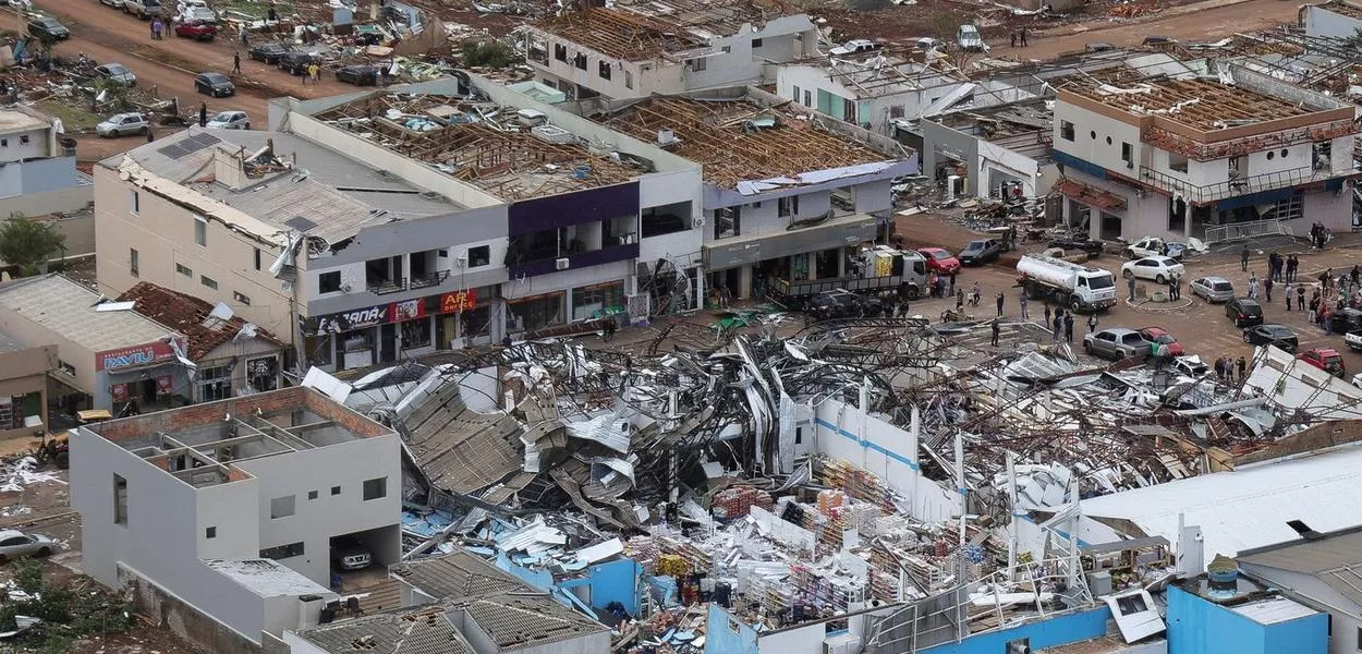 Vista área de Rio Bonito do Iguaçu