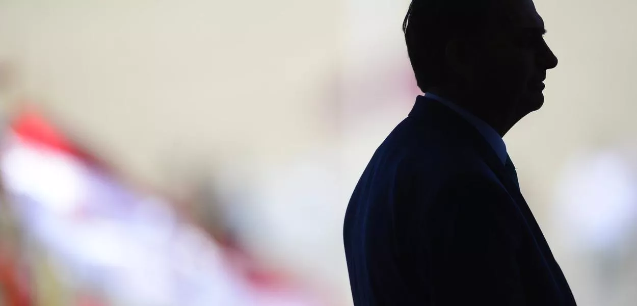 Jair Bolsonaro, escurecido na foto - 30/07/2021