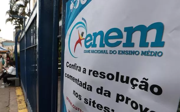 Estudantes no primeiro dia de provas do Enem