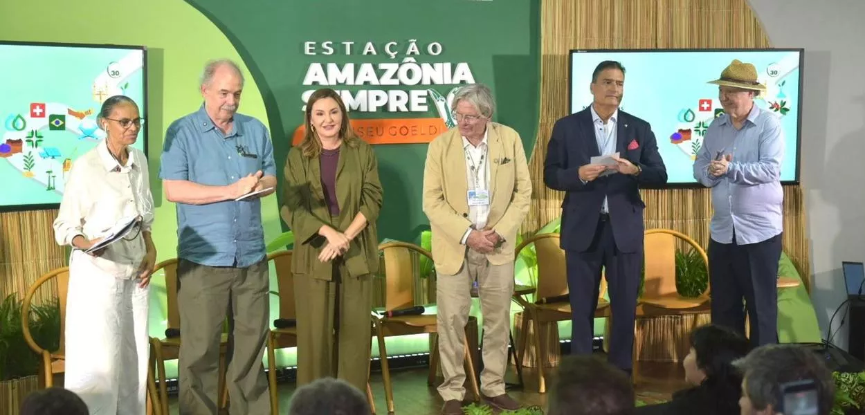 Autoridades no evento “Presença Suíça na COP30”