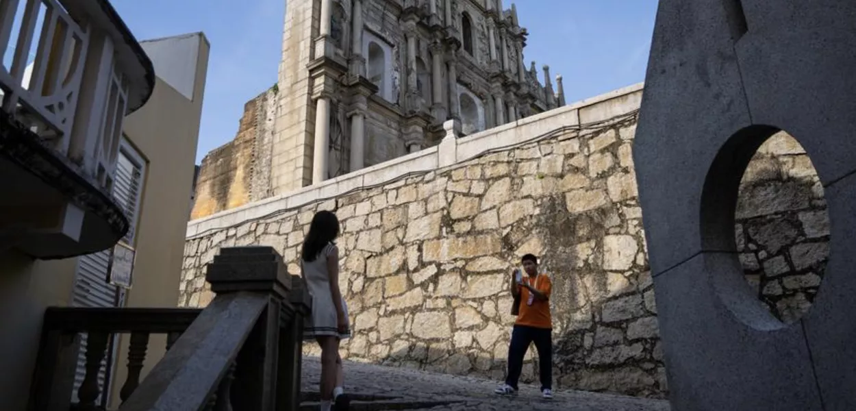 Ponto turístico na cidade de Macau
