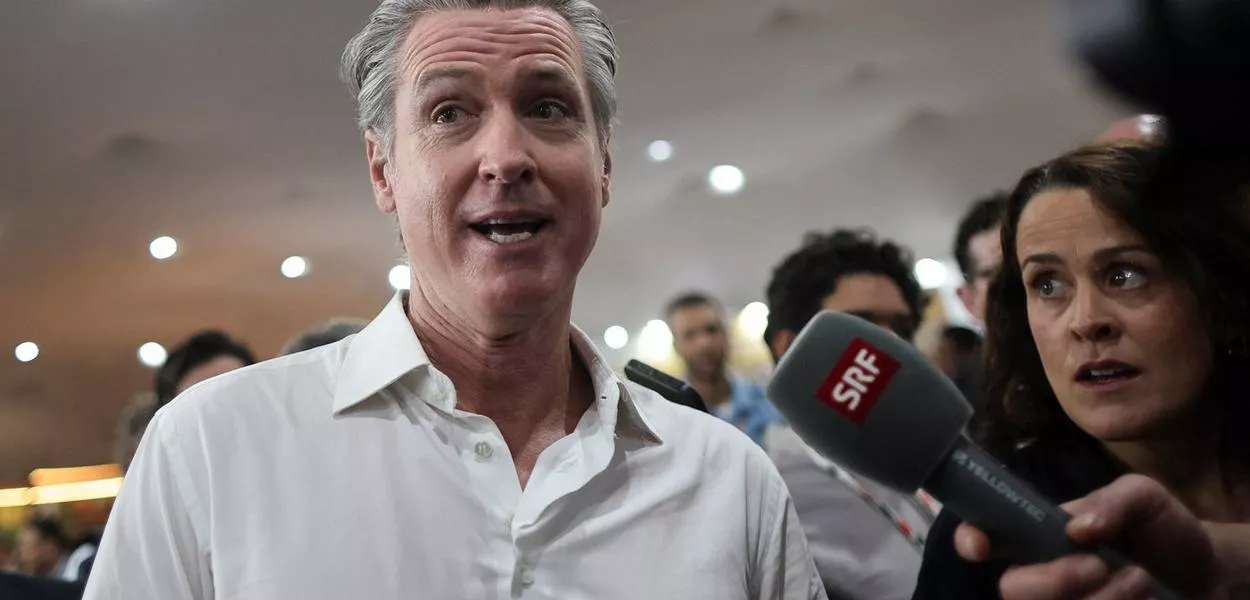 Governador da Califórnia, Gavin Newsom, chega à COP30, em Belém