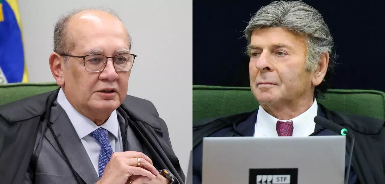 Gilmar Mendes e Luiz Fux em sessão da Segunda Turma do STF