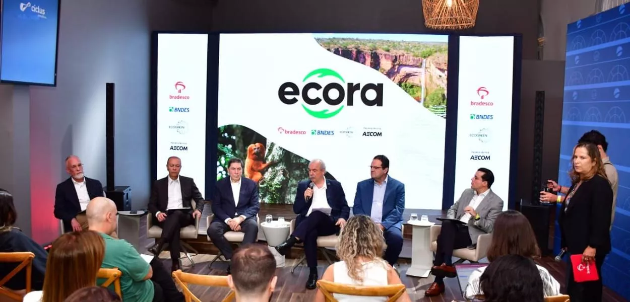 Anúncio da Ecora, certificadora brasileira de créditos de carbono