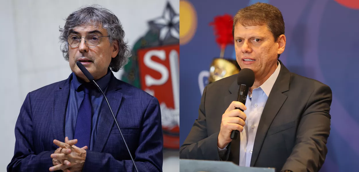 Carlos Giannazi e Tarcísio de Freitas