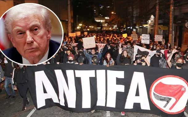Donald Trump (presidente dos EUA) e um ato da Antifa