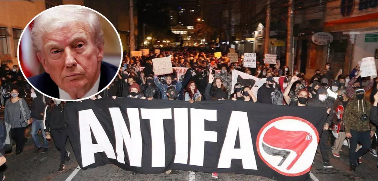Donald Trump (presidente dos EUA) e um ato da Antifa