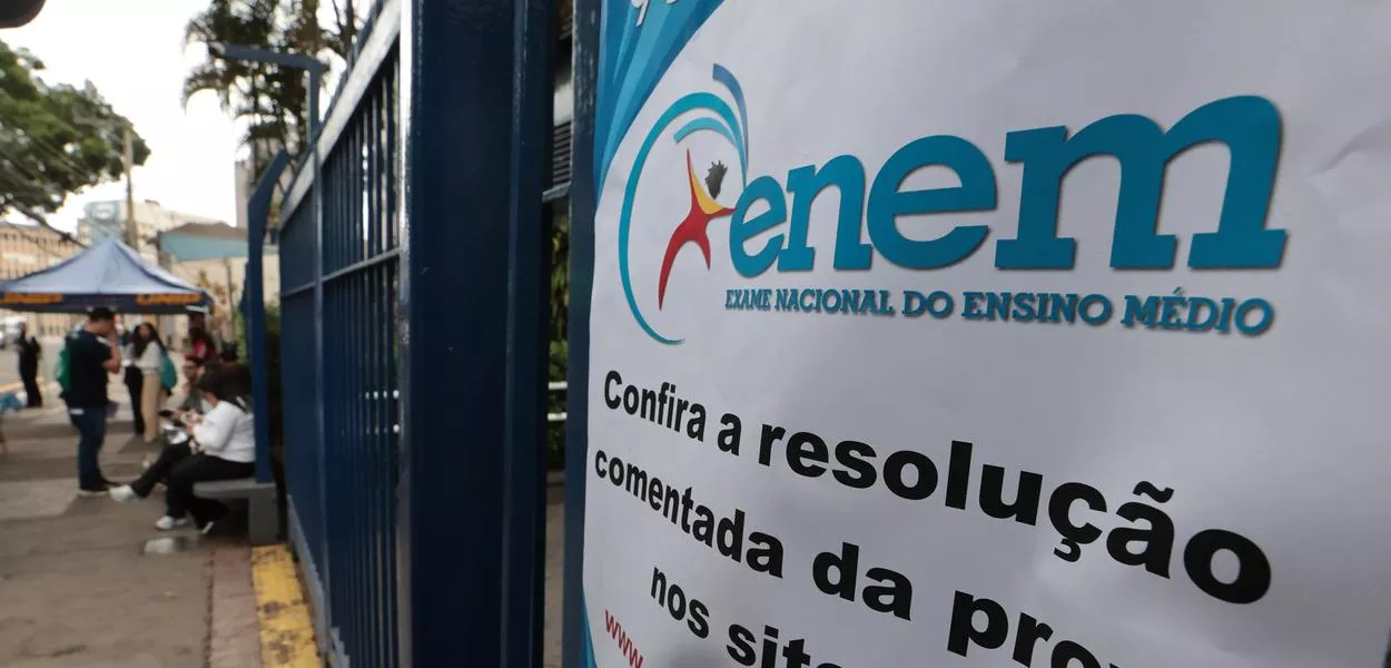 Estudantes no primeiro dia de provas do Enem