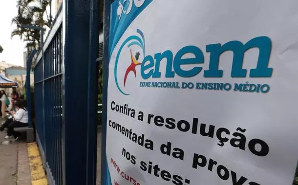 Estudantes no primeiro dia de provas do Enem