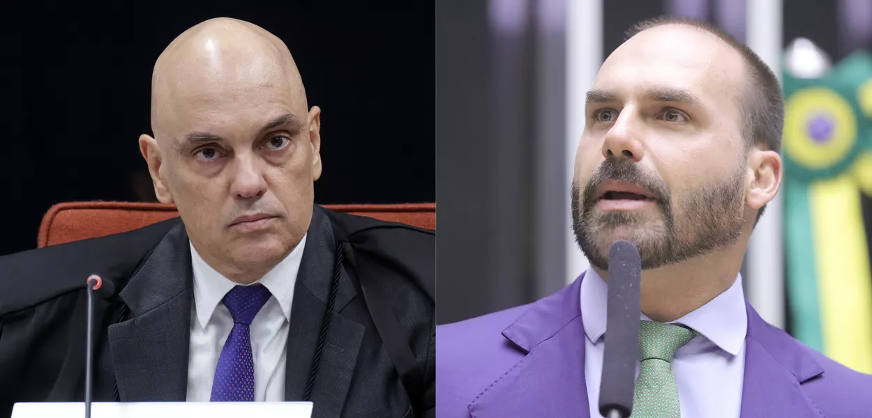 Alexandre de Moraes y Eduardo Bolsonaro