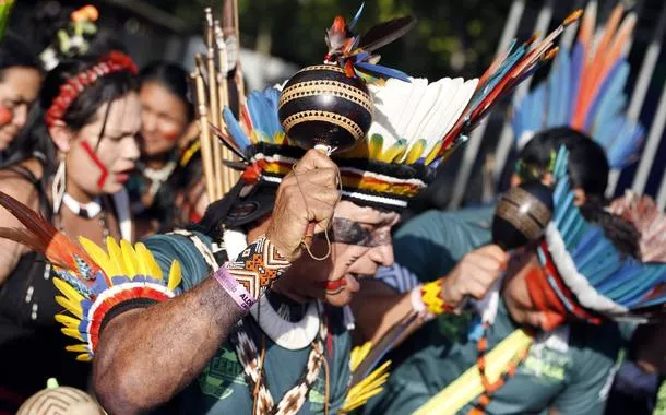Belém (PA) - 17/11/2025 - Marcha Global dos Povos Indígenas 