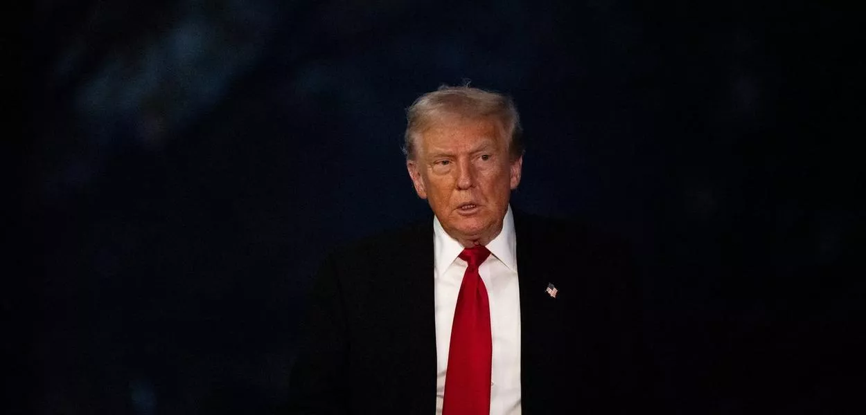 O presidente dos EUA, Donald Trump, na Casa Branca - 9/11/2025