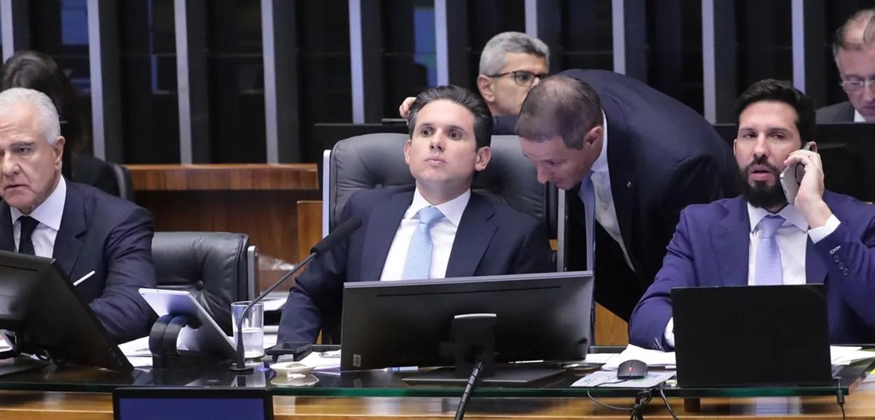 Hugo Motta e Guilherme Derrite